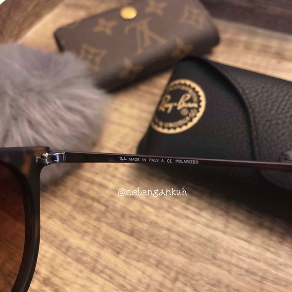 Ray-ban Erika Tortoise Matte Polarized NEW - Picture 3 of 8
